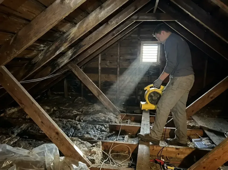 attic-water-damage-drying-proc-007 — frequently asked questions, Emergency Water Extraction & 24/7 Flood Response in Vinton,…